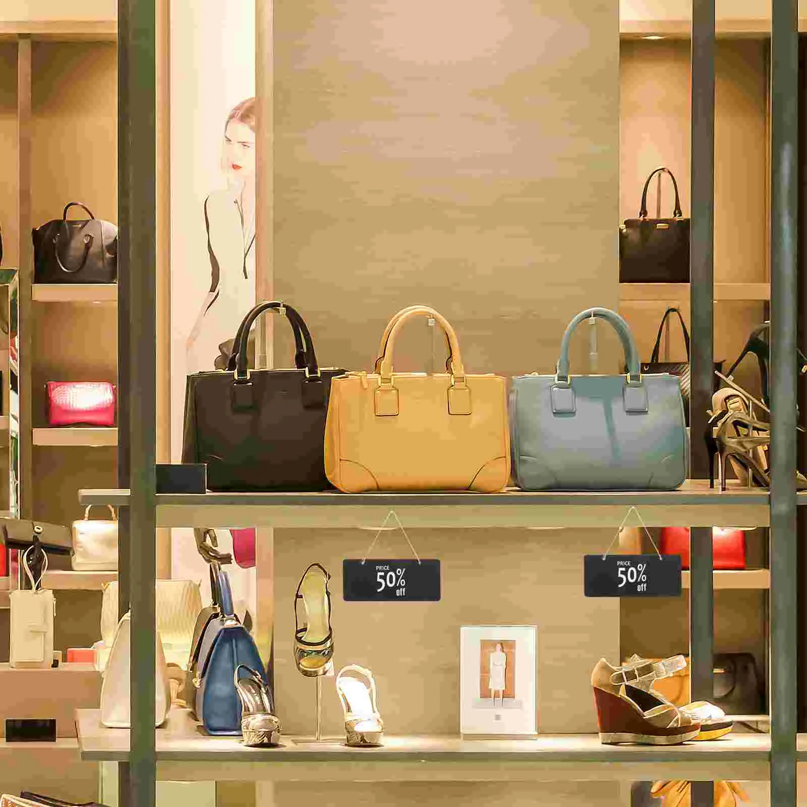 Small Chalkboard Sign Show Message Blackboard Hanging Flower Store Price Tag Wood