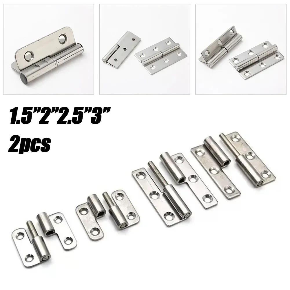 1.5"/2"/2.5"/3" Engsel 2 Buah Kotak Kabinet Peralatan Pintu Dapat Dilepas