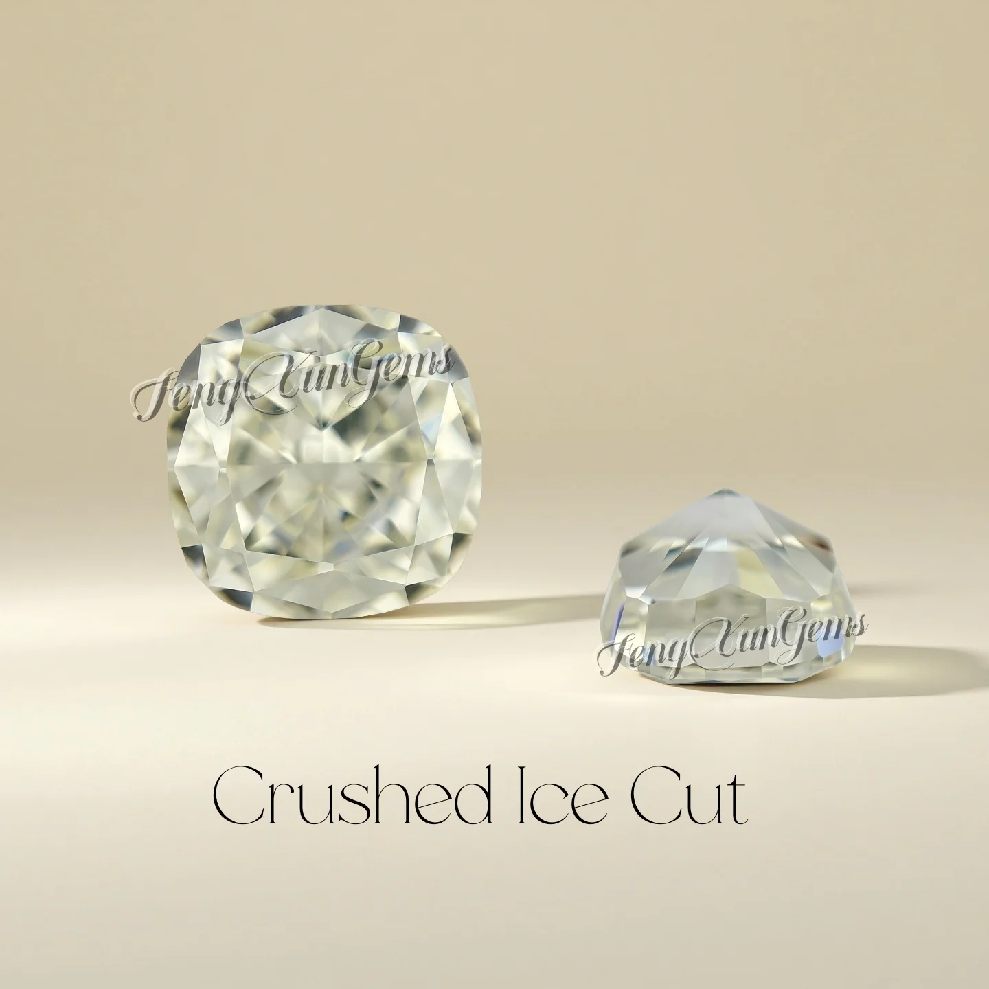 

Crushed Ice Cut Cubic Zirconia Sparkling Gems Cushion Shape M-Yellow Loose Beads Bulk Pack for Earrings Necklace Craft