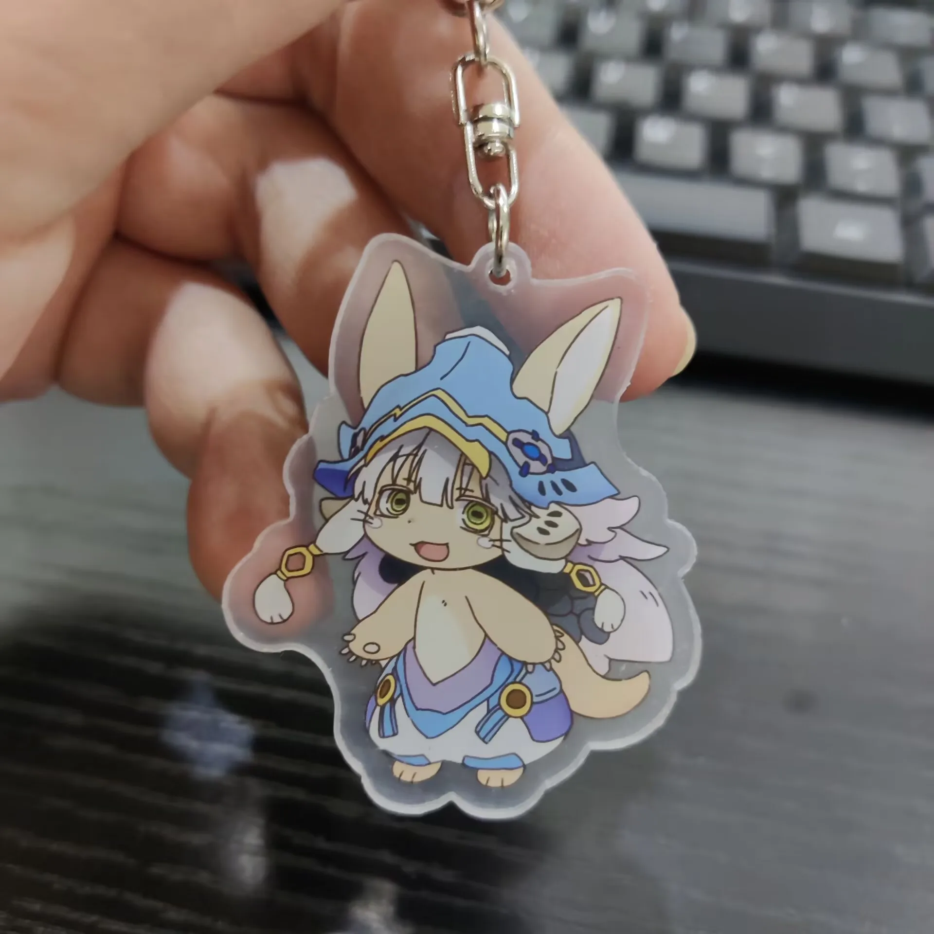 Japan Anime Made in Abyss Figures Riko Nanachi Cosplay Acrylic Keychains Kawaii Bag Pendant Decor Toy Xmas Gift Fans Collection