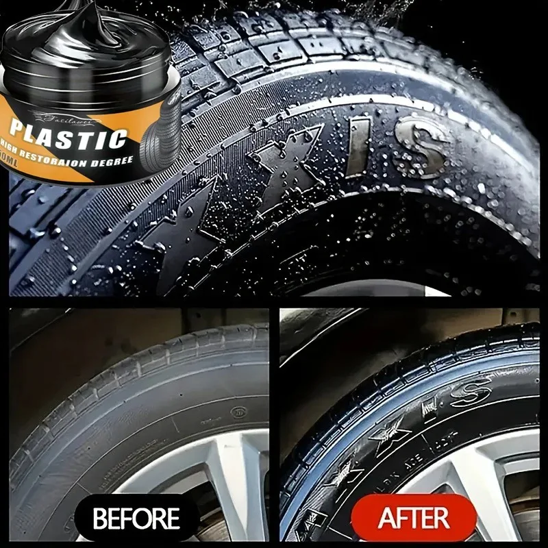 Fasilawei Heavy duty multifunctional tire brightener and UV protective wax - suitable for wheel hub care of trucks and motorcycl