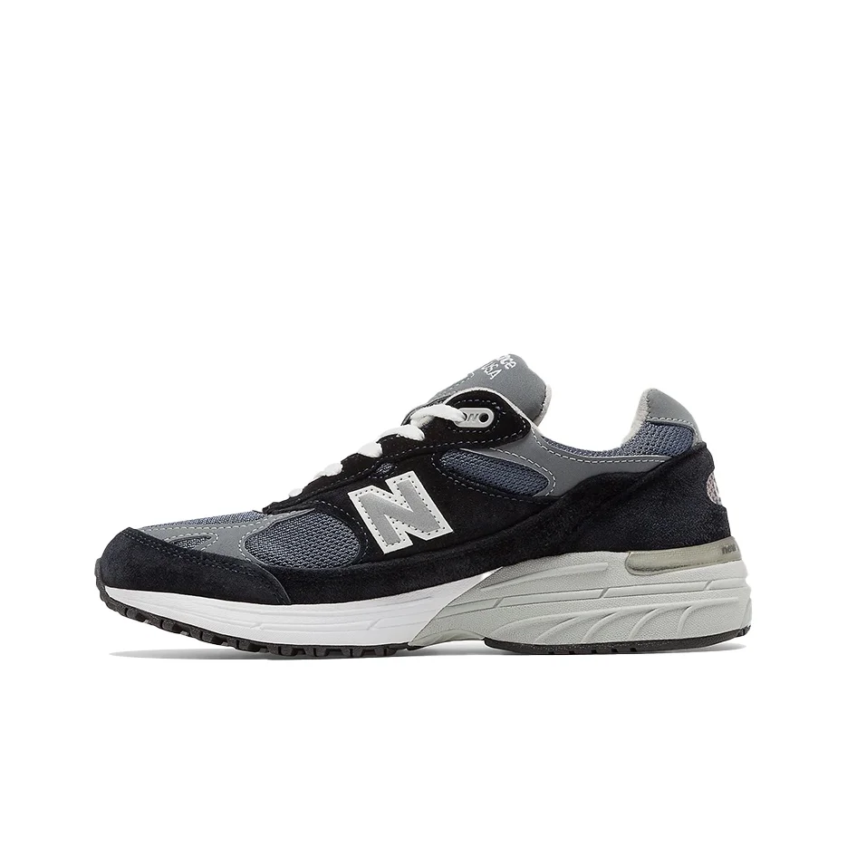 New Balance NB 993 Fabric Cushioning Abrasion Resistant Low top Casual Running Shoes Women's Navy Blue Made In USA WR993NV