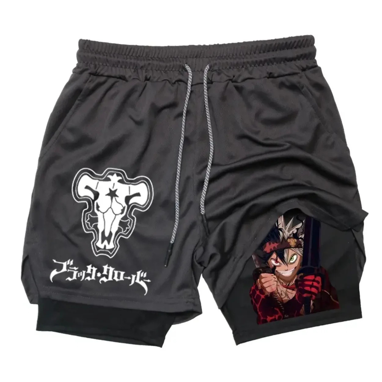 

Environmental Peace of Running New Men's Sports Casual Shorts Double-layer Sports Fashion Fitness Quick-drying Printed Shorts