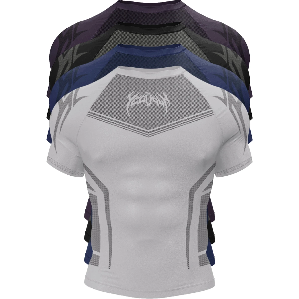 GMY Men Short Sleeve 2025 Spring Autumn New StyleFitness Clothes Quick Drying Breathable Stretch Tight Fitting Clothing T-Shirt