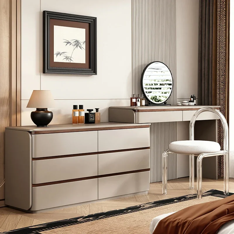 

Customizable Cabinet Drawers Vanity Table Makeup Bedroom Mirror Chair