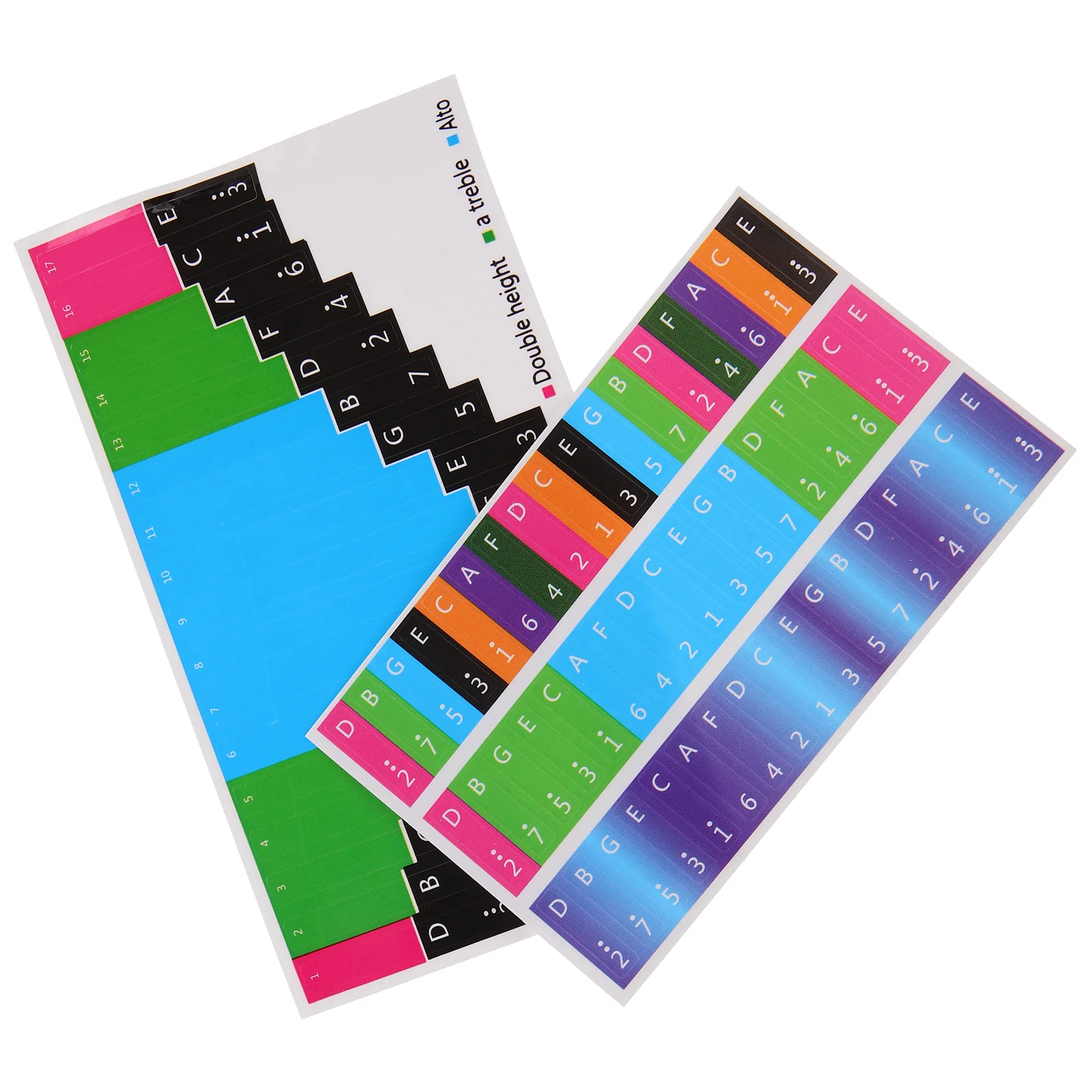 ملصقات مفاتيح البيانو من كاليمبا، ملحقات تحسين تقنية المتعلم الموسيقي التمهيدي #1