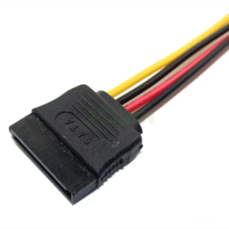 4Pin Small Type to 15Pin HDD SATA Power Supply Cable Cord 20AWG Wire For Industrial all-in-one HD Mini PC PDD