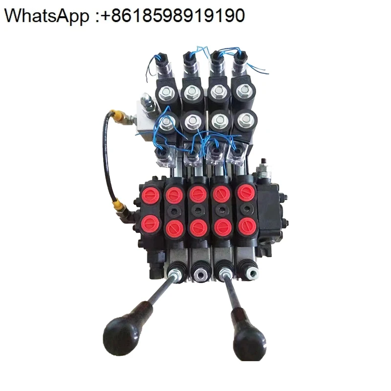 DCV100 motor synchronous electric hydraulic control multi-way directional valve solenoid distributor