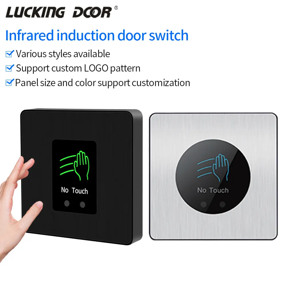 

Touchless Door Release Switch 12V 24V Access Control System Opener Electronic Lock IR Contactless Infrared No Touch Exit Button