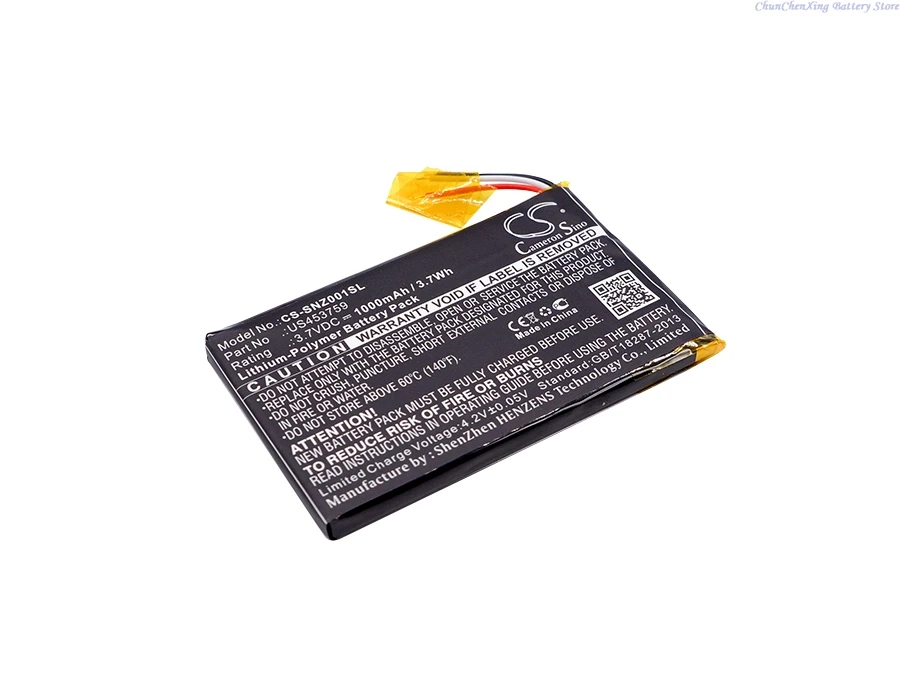 

Cameron Sino 3.7V 1000mAh Media Player Battery US453759 for Sony Walkman NWZ-ZX1, MDR-HW700DS +TOOLS KIT