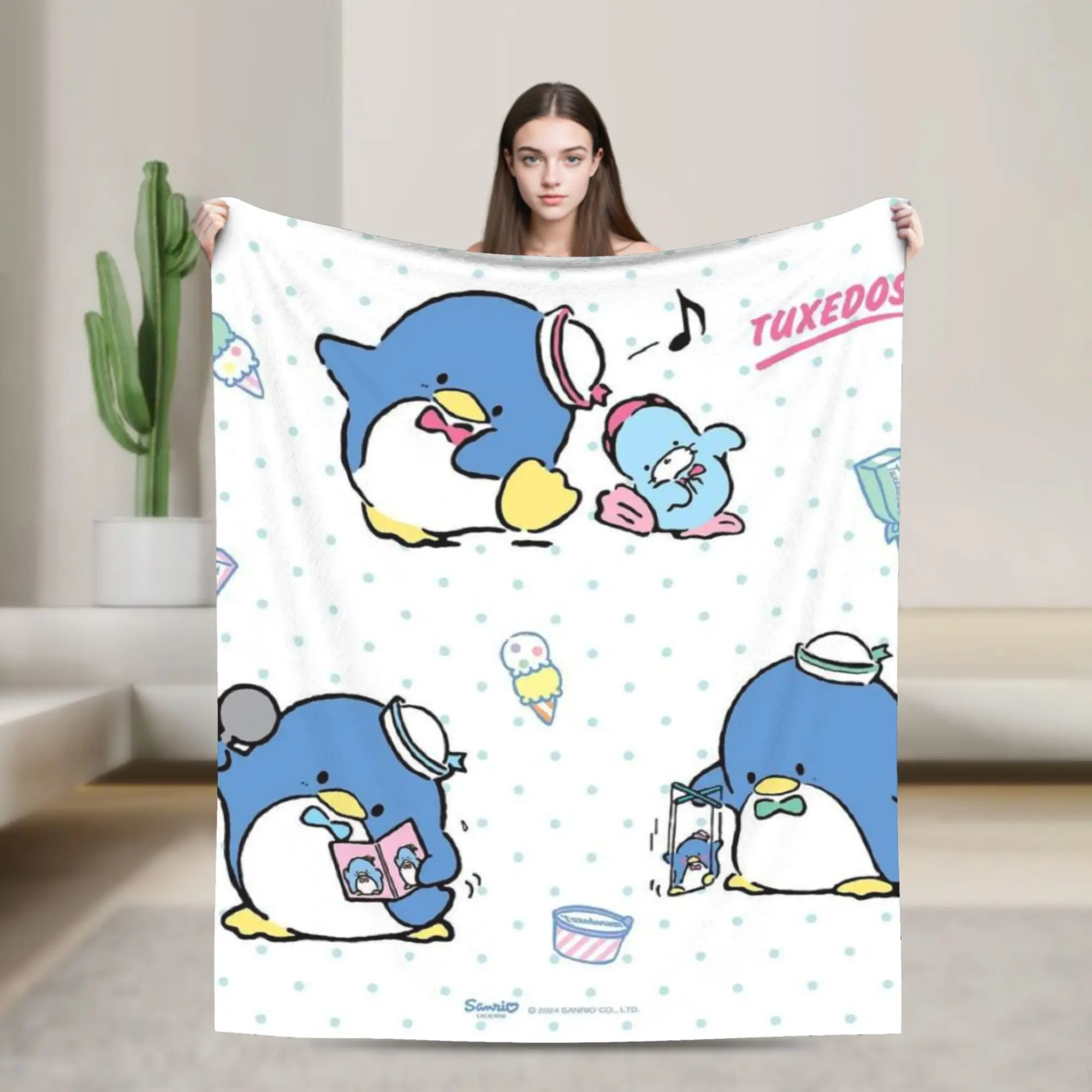 

Tuxedo Sam Merch Blanket Ultra Soft Throw Blankets for Sofa 50x60 Inches Multiple Sizes Bedspread