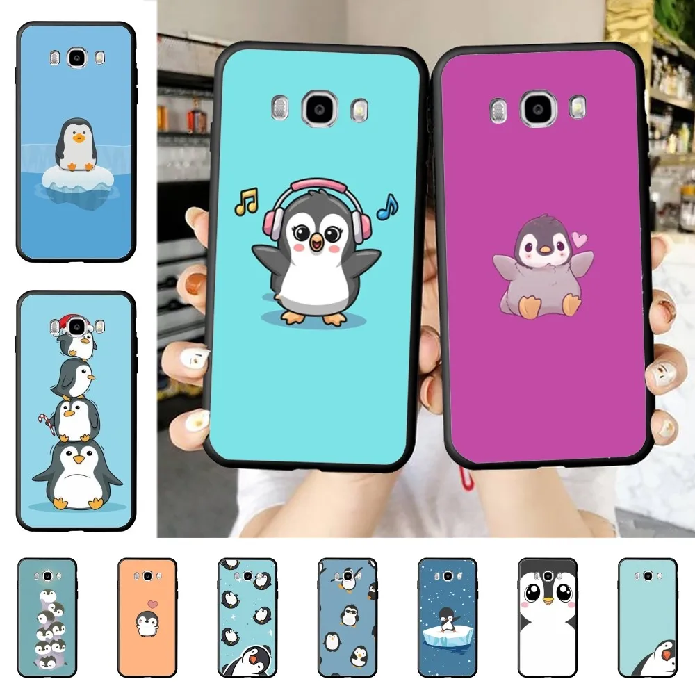 Custodia per telefono cartoon pinguino kawaii per Samsung J 7 plus 7core J7 neo J6 plus prime J6 J4 J5 Cover mobile