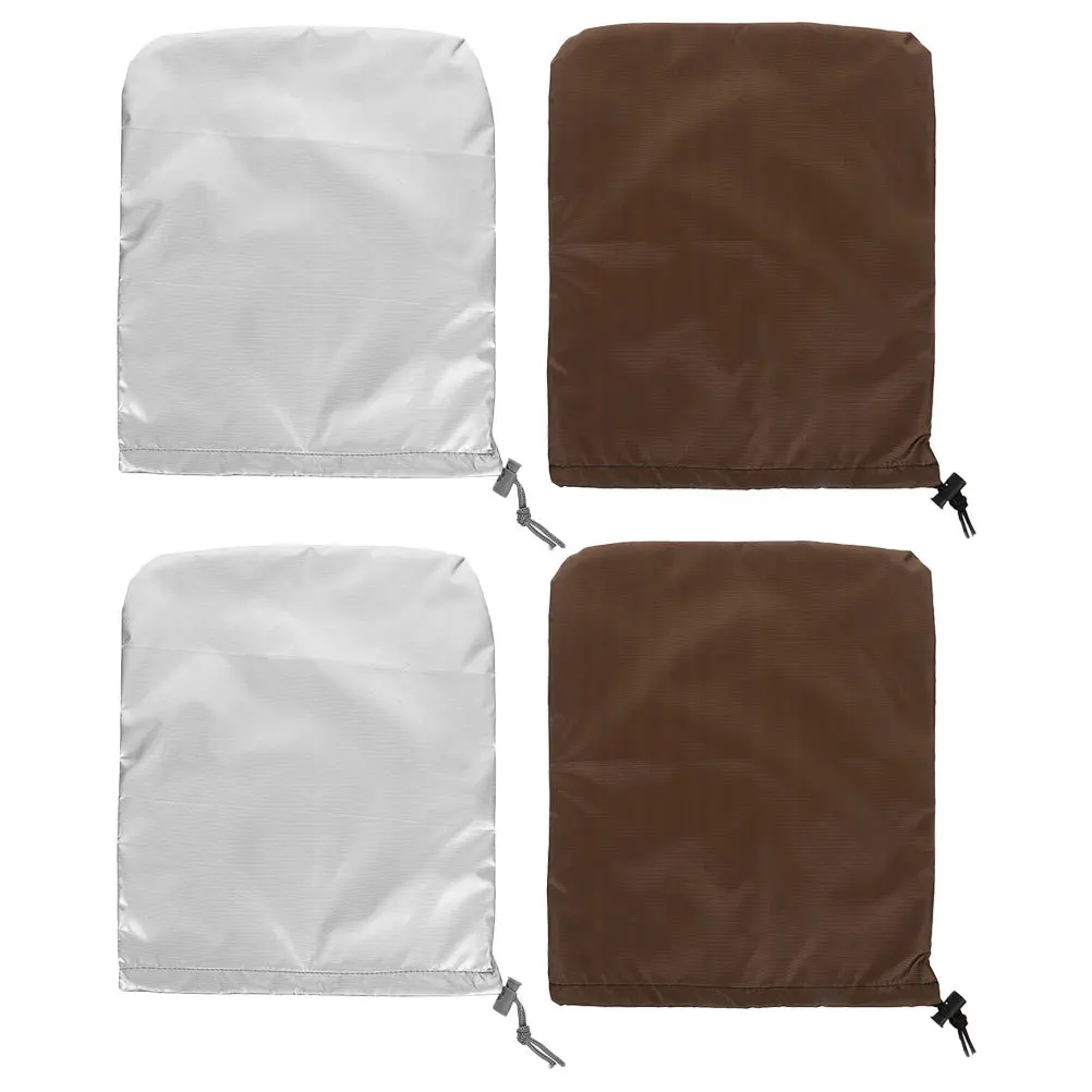 

4 шт., чехол для автомобильного зеркала заднего вида, защита от снега и мороза, универсальный, подходит для бокового зеркала, прочный полиэстер, внешний аксессуар