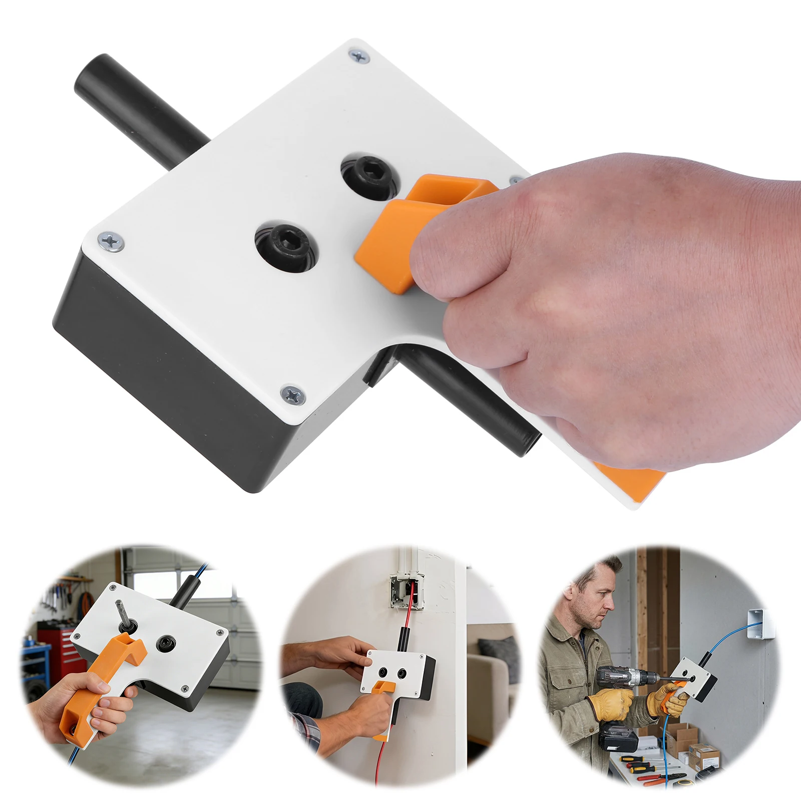 Wire Puller for Conduit Wiring Wire Fishing Tools 0.3inch Max Cables Threading Machine for Electrician Pipe Narrow Spaces Wall