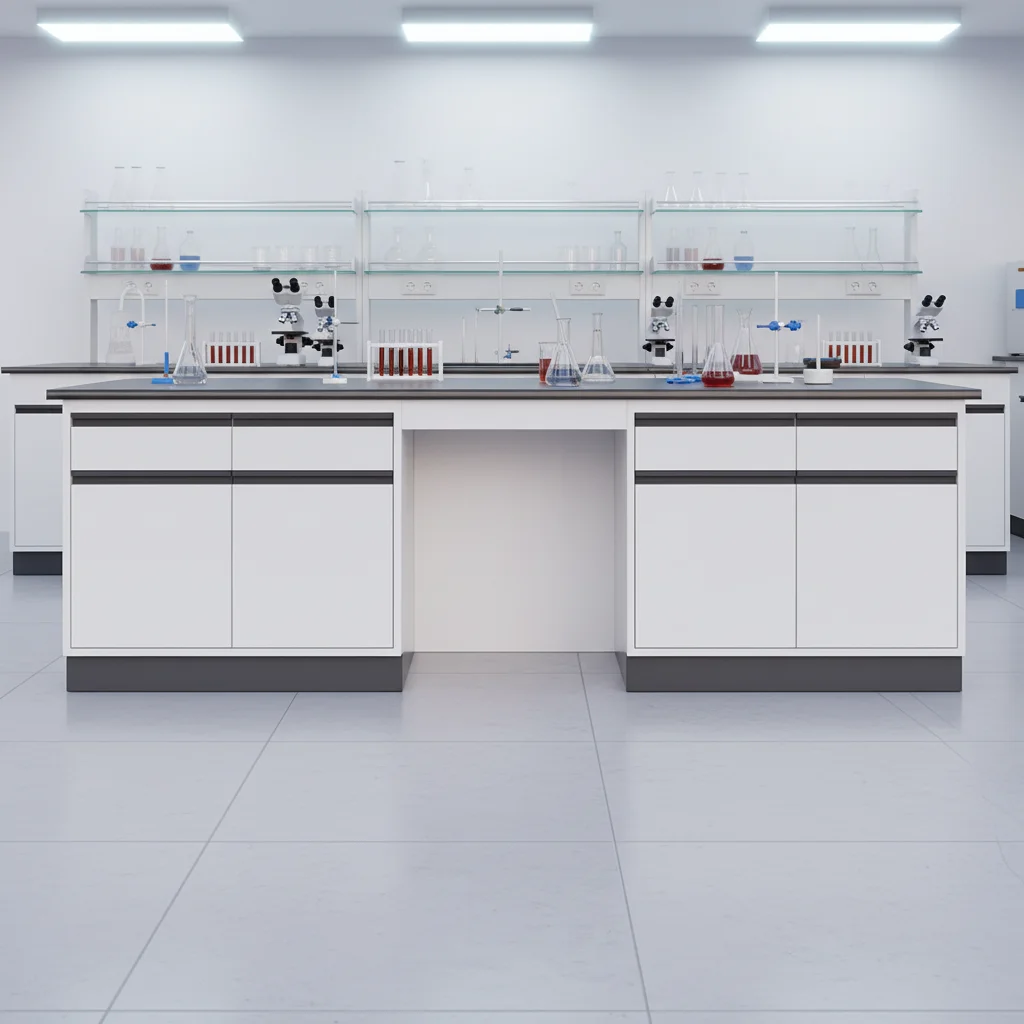 Durable Fire-Retardant Hospital University Durable Laboratory Furniture Work Bench Lab Table Workshop