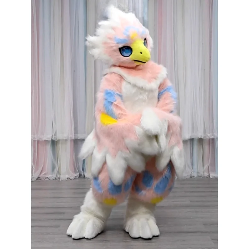 Cos Fursuit Kigurumi Furry Costume zampa testa Base Comiket Furry Animal Cat Beast Mask Bird Cosplay Costume mascotte bambole regalo