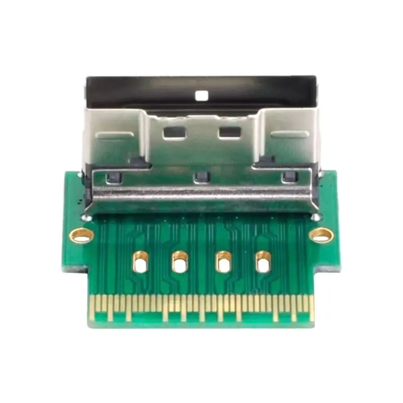 Male To Female PCI-E Slimline SAS 4.0 SFF-8654 4I 38Pin 8I 74Pin To SFF-8654 74Pin Extender Adapter Angled Test Tool
