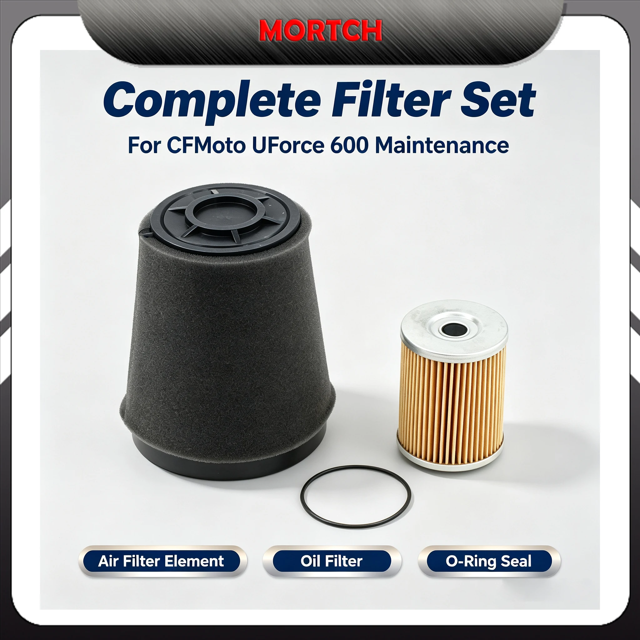 Air Filter Oil Filter O-Ring Service Kit Fit CFMoto UForce 600 Filter Replacement Set
