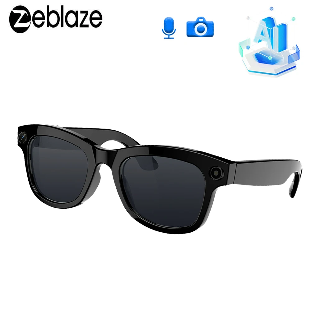 

Zeblaze Eyewear AI Smart Camera Glasses AI Real Time Translation 5.0MP Shooting Glasses 1080p Videos Eyeglasses Bluetooth Call