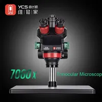 YCS 7060X HD Trinocular Microscope 0.7X-6.0X Magnification for Mobile Phones PCB Welding Microscope Power Tools Sets Microscope