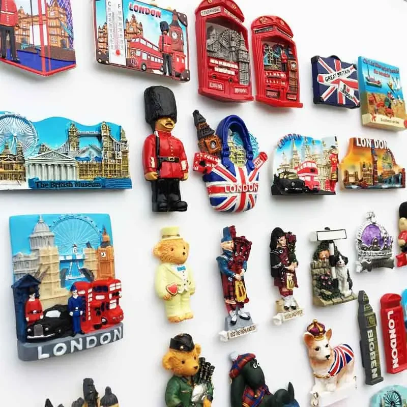 

United Kingdom Fridge Magnets Great Britain Tourist Souvenirs England Scotland London Tower Bridge Big Ben Fridge Stickers