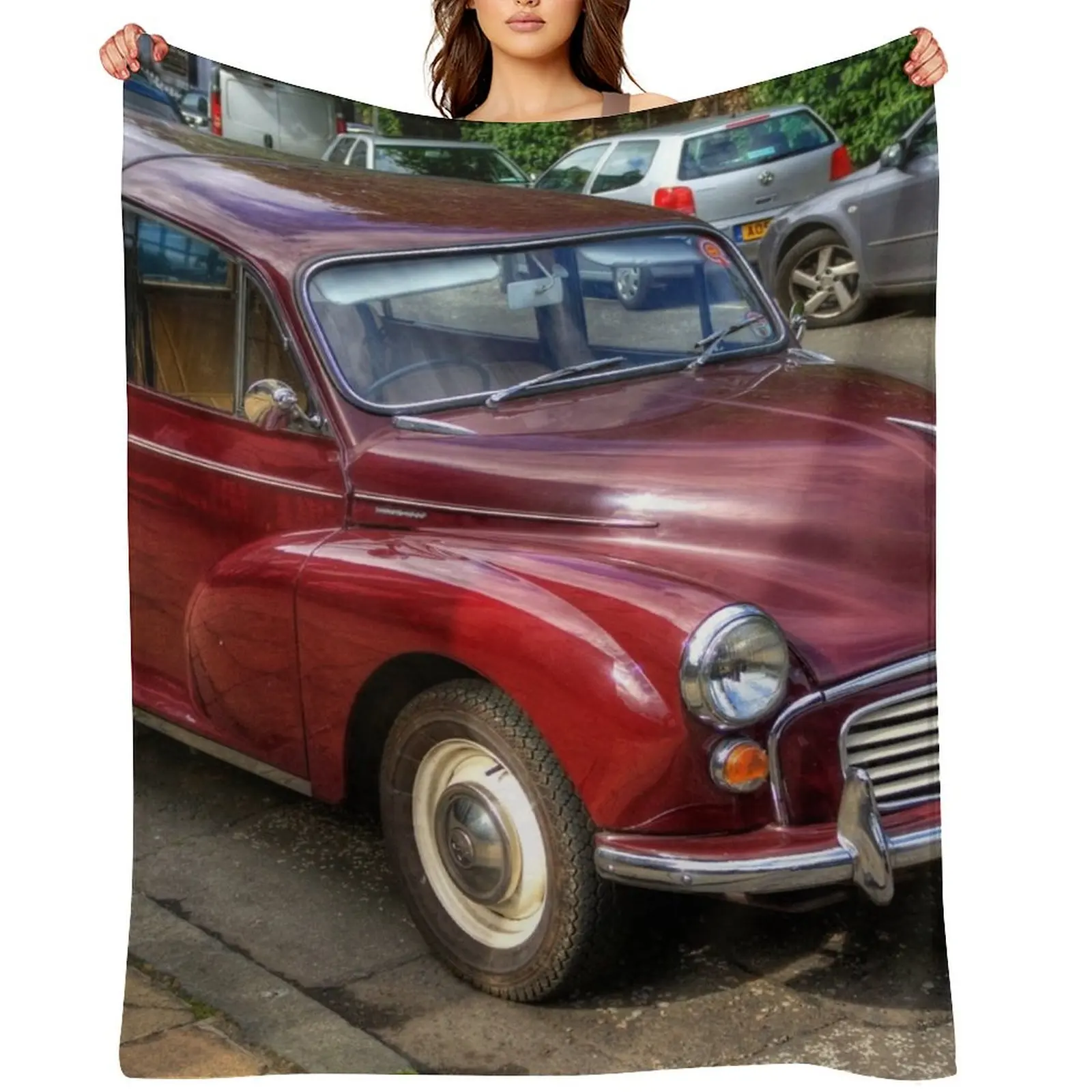 

Morris Minor 1000 Traveller Throw Blanket Vintage For Sofa Thin Thin Soft Big Blankets