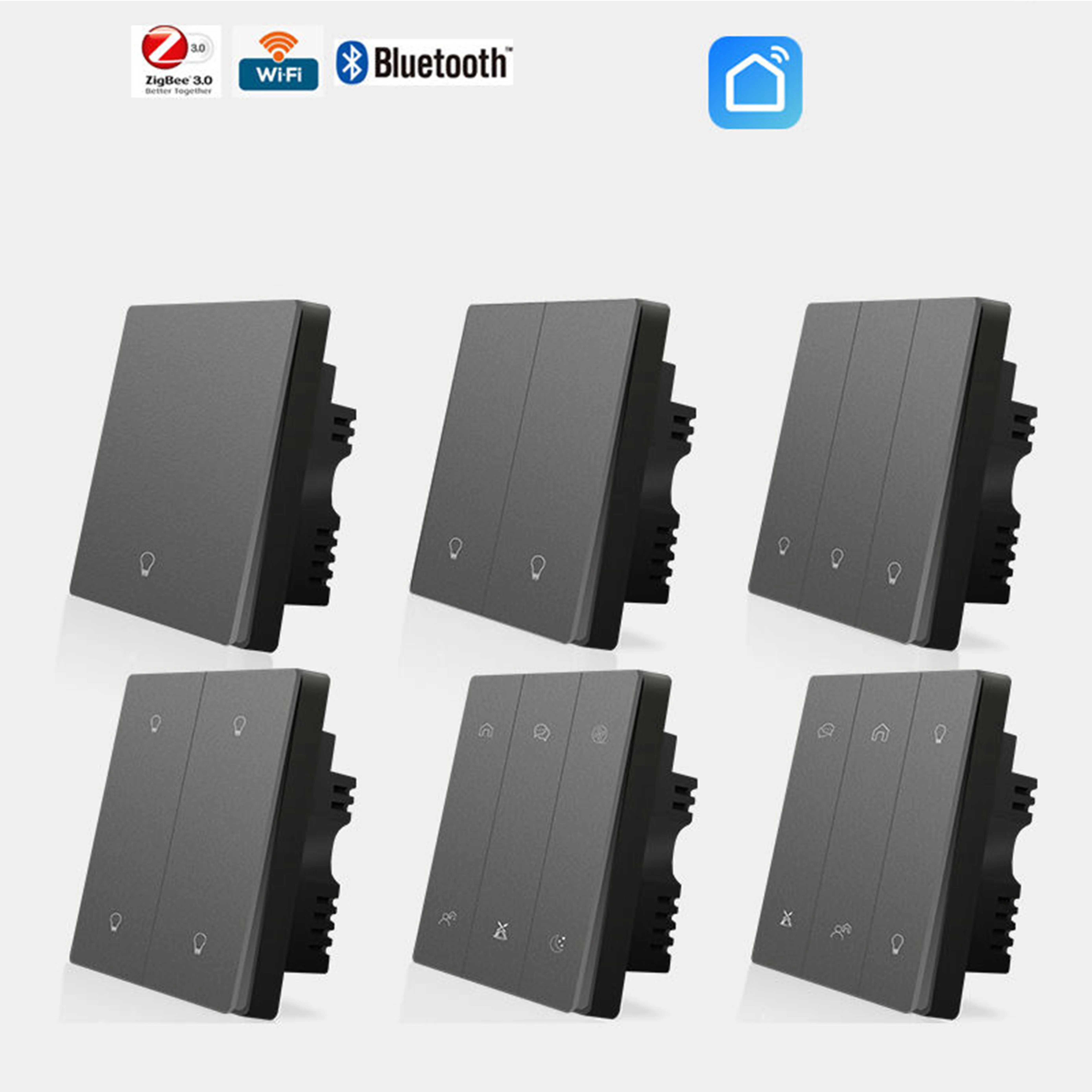 Intelligent Whole House Smart Home System Zigbee Graffiti Smart Switch Control for Hotels