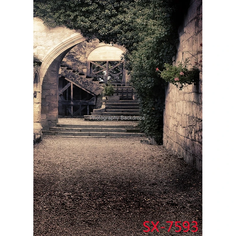 레트로 유럽 스트리트 뷰 풍경 사진 배경 소품 웨딩 아이 초상화 사진 배경 스튜디오 2157 YXFL-81
