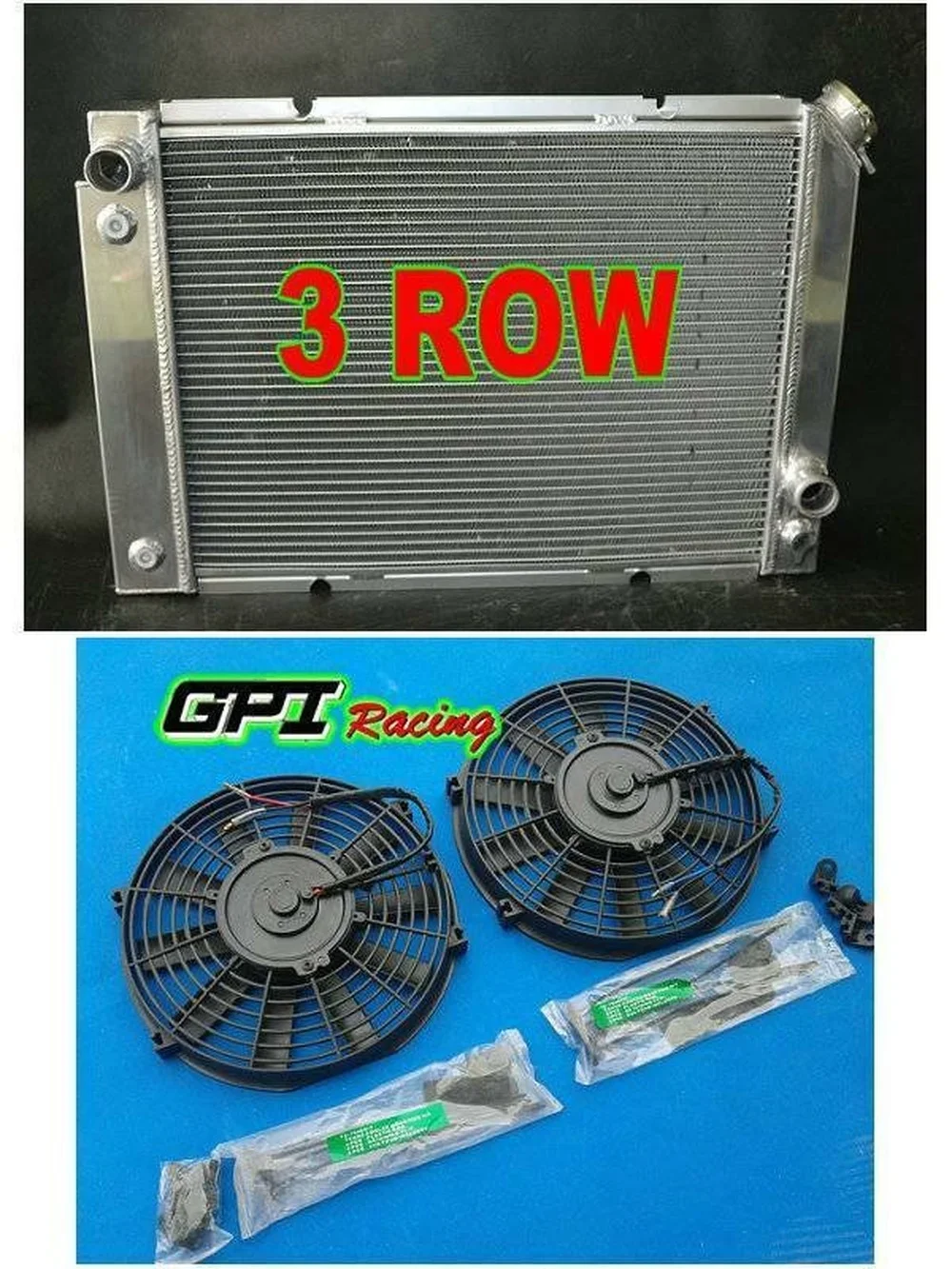 مشعاع السباق 1984-1988 لـ Pontiac Fiero 2.5L/2.8L I4/V6 85 86 87 تصميم نقل الحرارة المحسن للتبريد