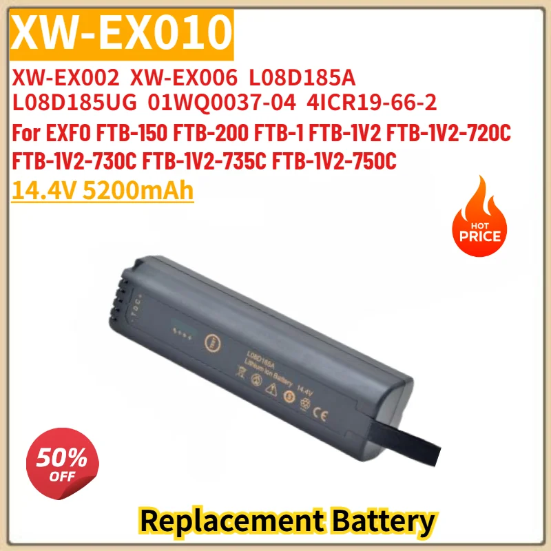 

XW-EX010 High Quality Battery 14.4V 5200mAh for EXFO FTB-150 FTB-200 FTB-1 FTB-1V2 FTB-1V2-720C FTB-1V2-730C FTB-1V2-735C