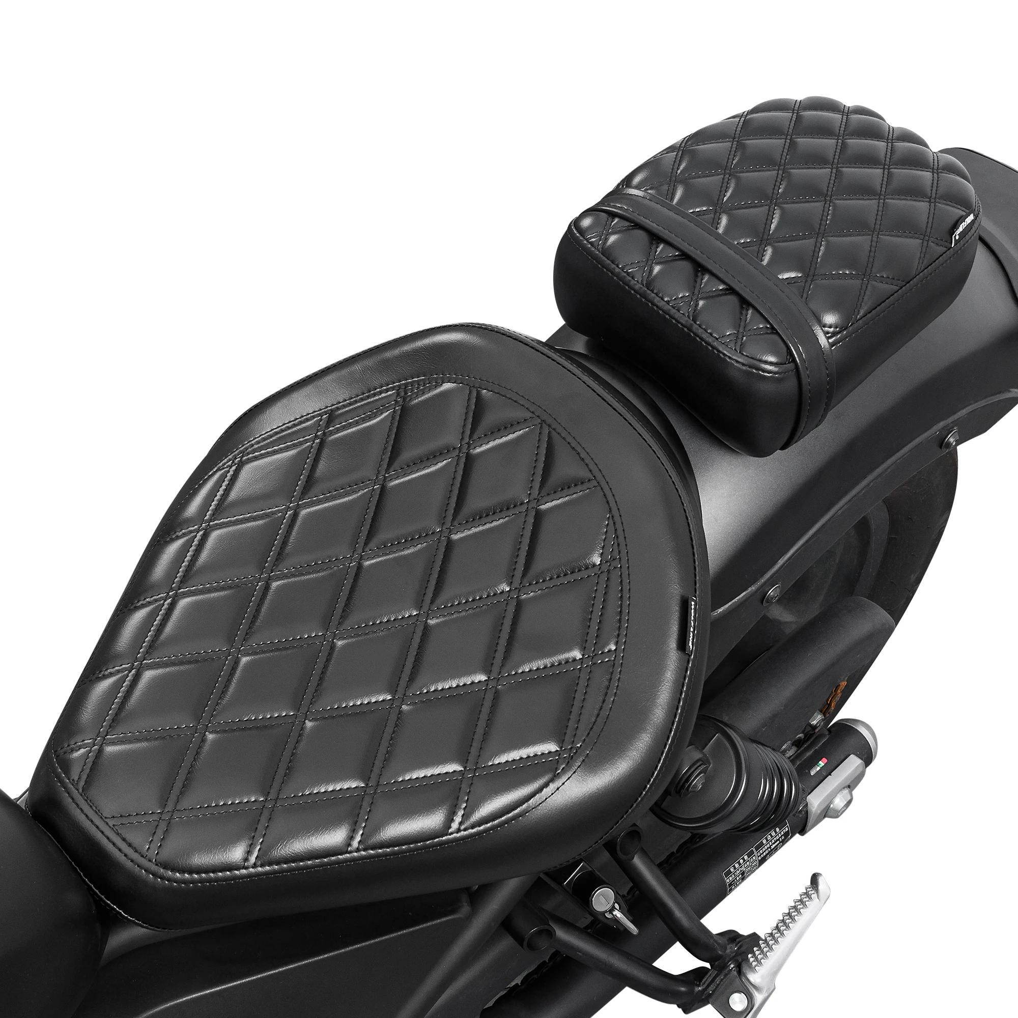 WOLFLINE Rider & Passenger Seat for Honda CMX300 CMX500 2017-2026 PU Leather Comfort Front Rear Double Seat Cushion for Commute
