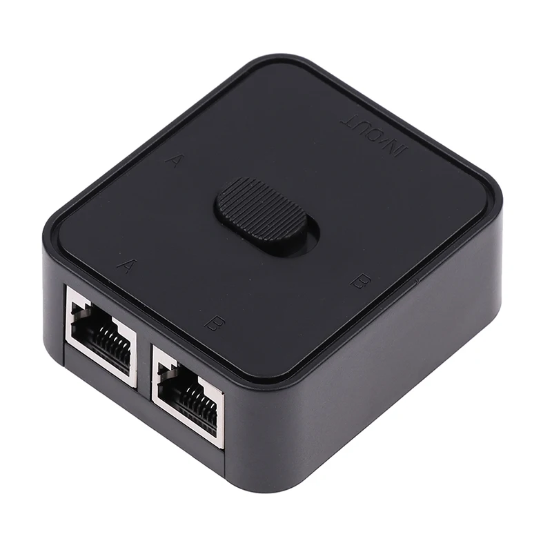 RJ45 LAN CAT6 Network Switch Selector 1000Mbps 2 In 1 Out/1 In 2 Out Internal External Network Switcher Splitter