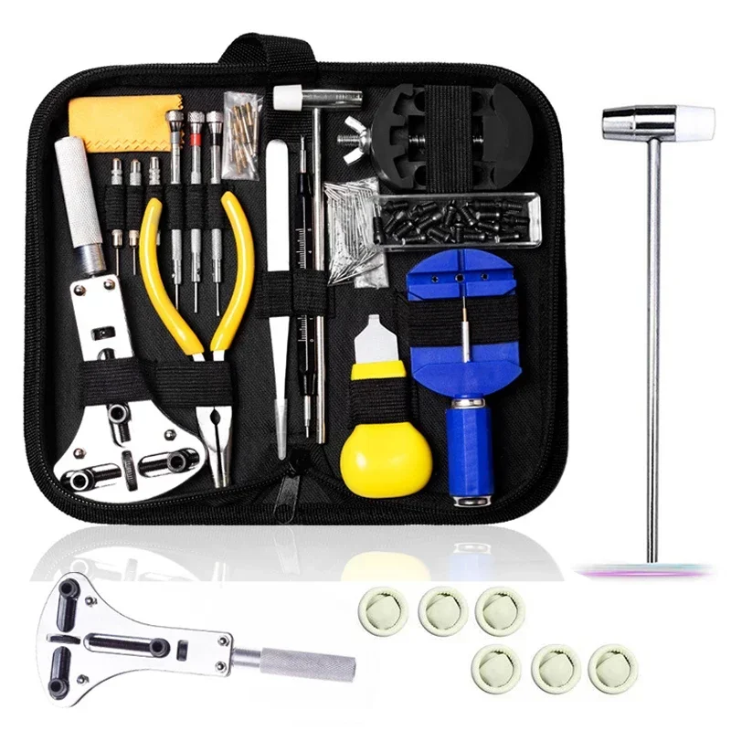 159 161 pcs New Styles Watch Repair Tool Kit Watch Chain Pin Remover Case Opener Spring Bar Battery Replacement Tools