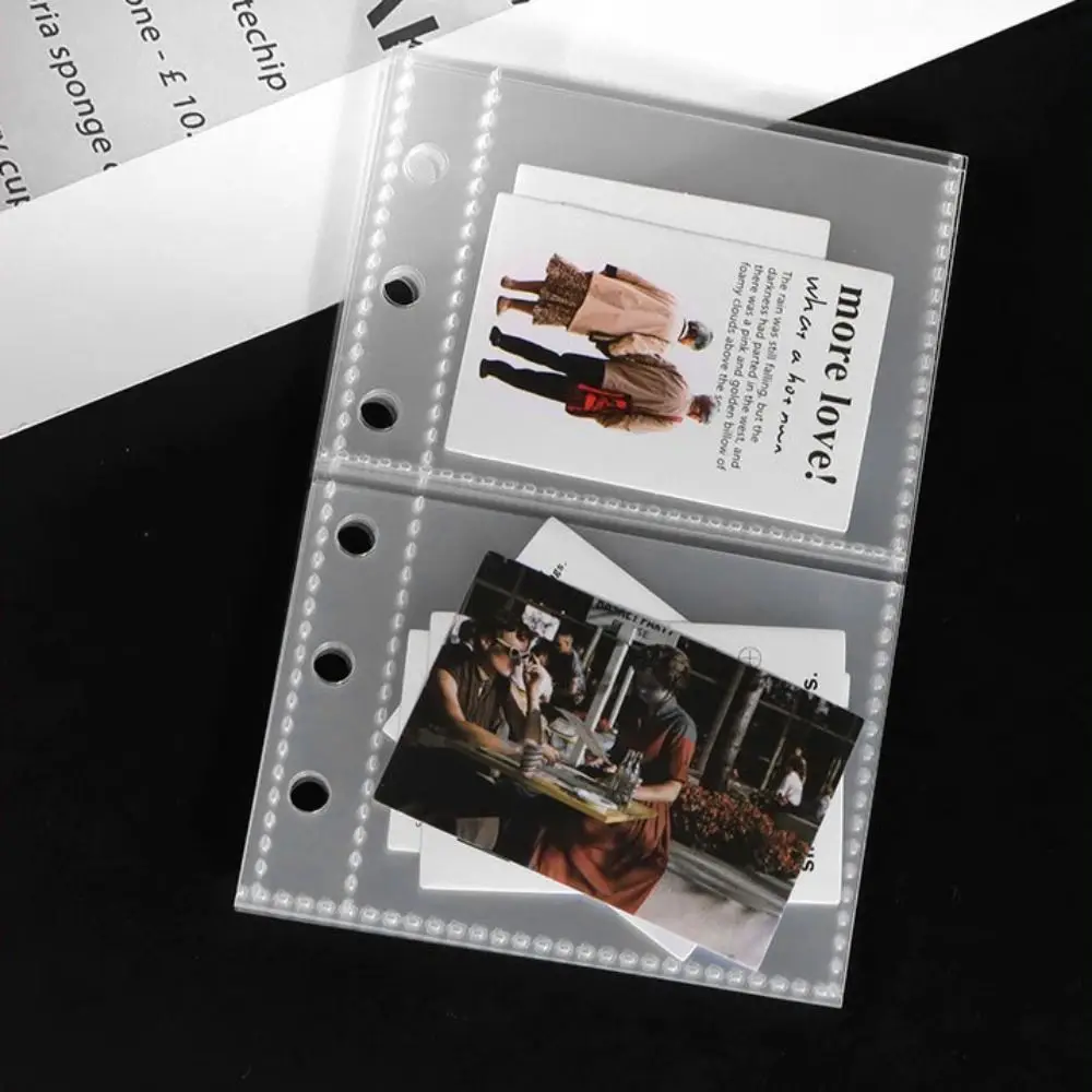 Inner Page Card Binder A7 Photocard Binder Sheets Transparent PP Acid Free Multiple Pockets Sleeve Kpop Photocard Binder