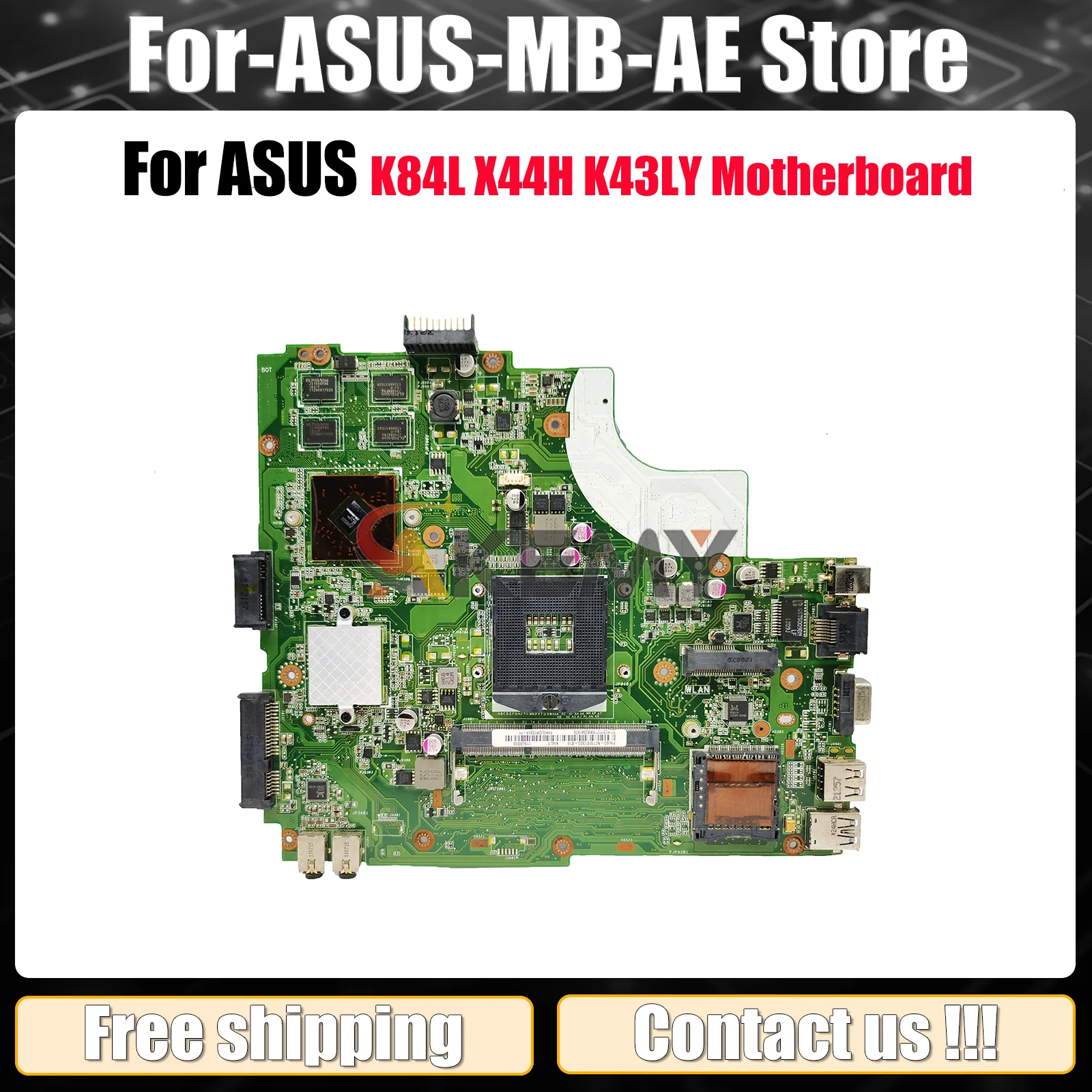 

Материнская плата K43LY для ноутбука ASUS X44H K43L K43LY K84L Материнская плата для ноутбука Цей товар в наличии 100% тестирование ОК быстрая доставка
