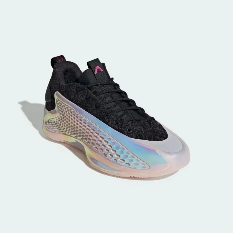 Adidas A.E. 1 Low Snake Year Limited Edition Comfortable Stylish Low-Top Basketball Shoes Unisex Pink, Blue, Black JS0646