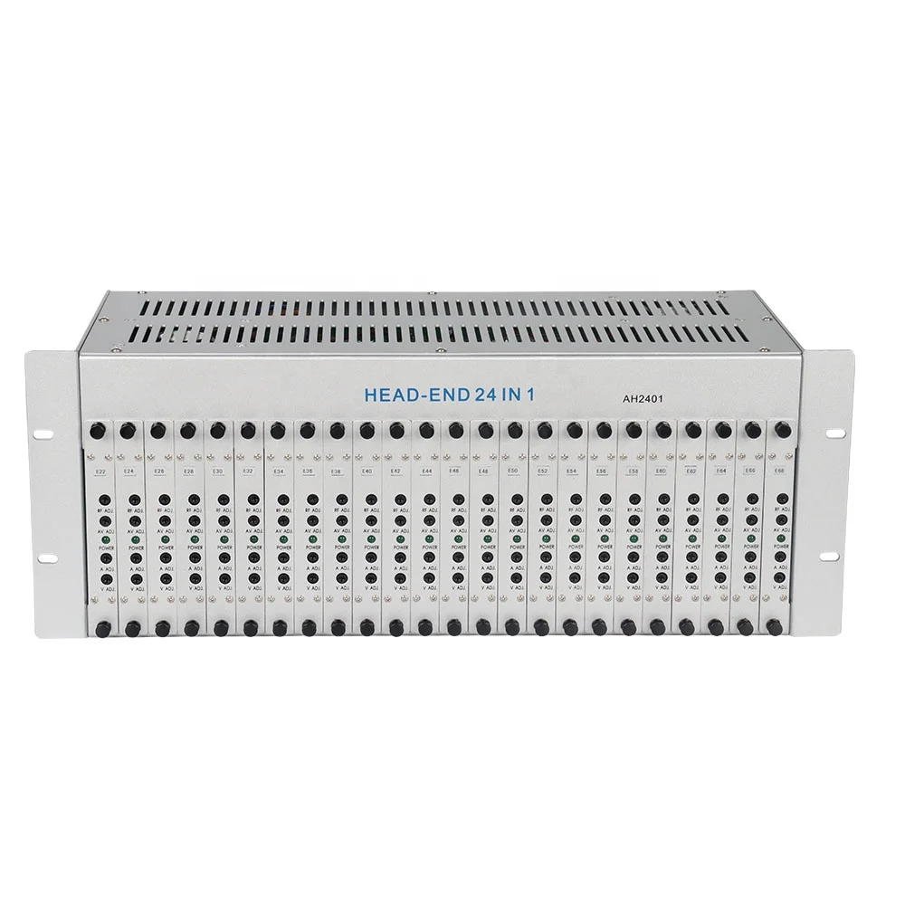 CATV Modulator 24 Channels  PAL B/G D/K, NTSC, SECAM  Modulator CATV 24 in 1 Catv Analog Modulator