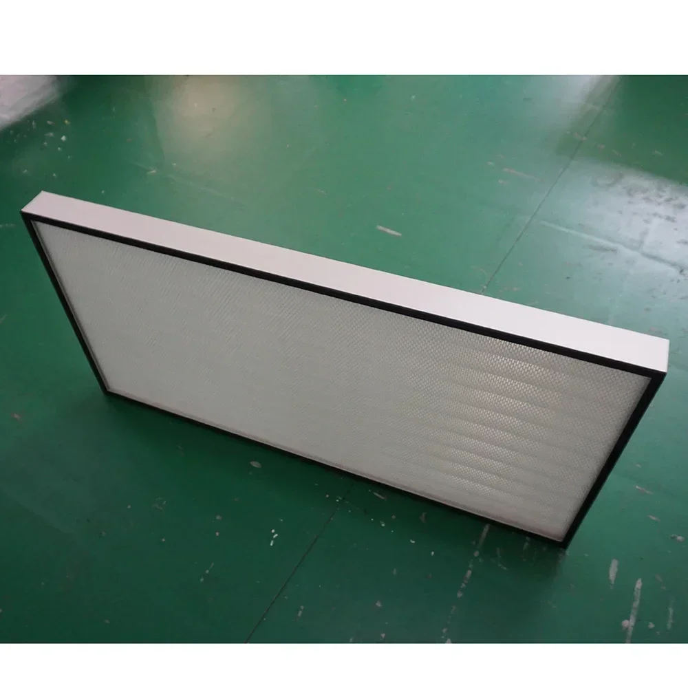 Factory Wholesale Aluminum Frame Fiberglass Mesh Double Side Pleated 1170m Hepa Filter For Laminar Air Flow Hood