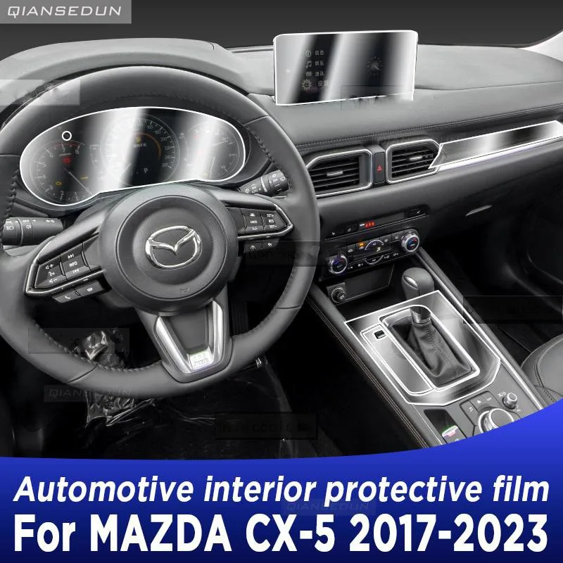 For MAZDA CX-5 2017-2023 Gearbox Panel Navigation Screen Automotive Interior TPU Protective Film Cover Anti-Scratch Accessories