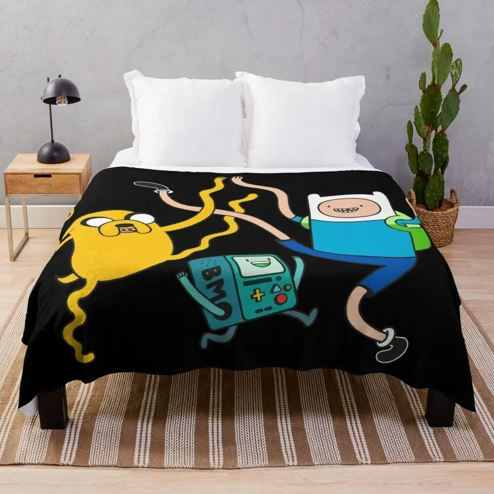 

Finn Jake BMO Party Throw Blanket heavy to sleep warm for winter Blankets