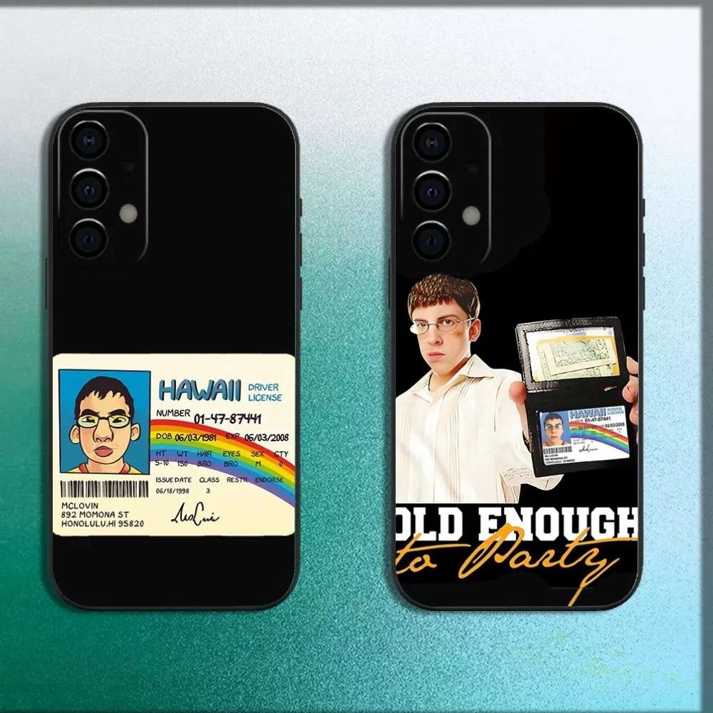 

Mclovin Film Superbad Phone Case For Samsung Galaxy A13,A21s,A22,A31,A32,A52,A53,A71,A80,A91 Soft Black Cover