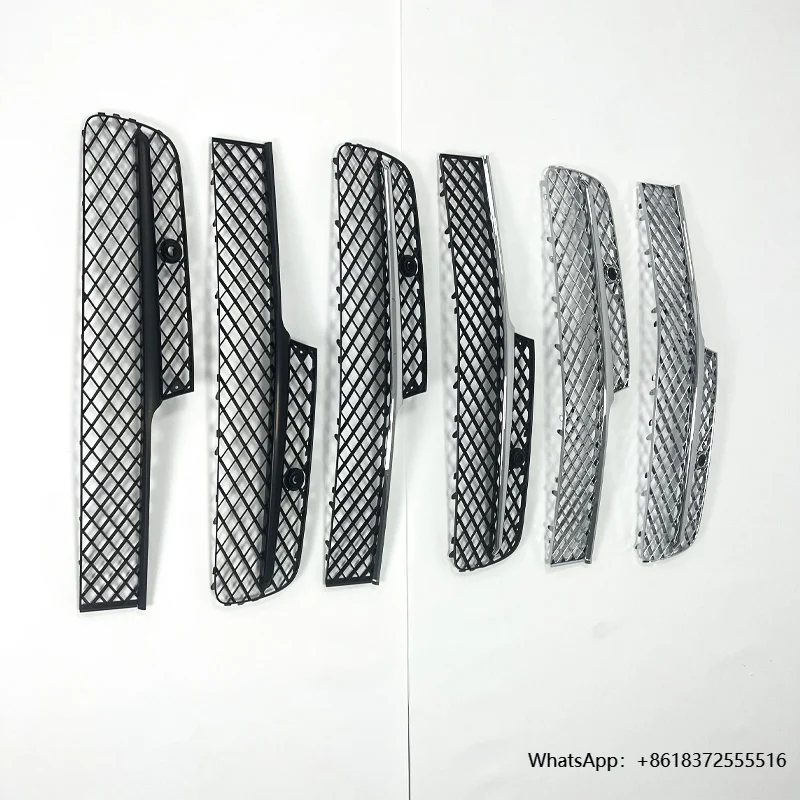 

DFor Bentley Continental Flying Spur 2016-2019 Bumper Grille Guard Car Chrome Front Grille Mesh 4W0807648R 4W0807647H