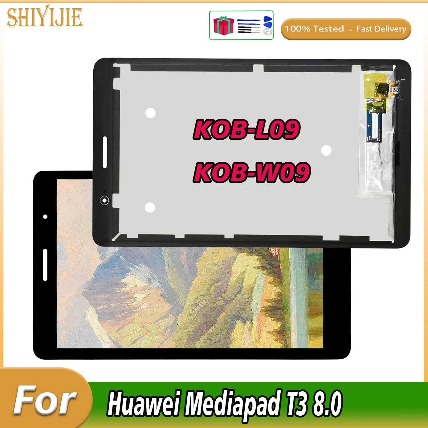 

100%Tested For Huawei Mediapad T3 8 KOB-L09 KOB-W09 LCD Display Screen Touch For HUAWEI T3 8.0 Digitizer Assembly Replace