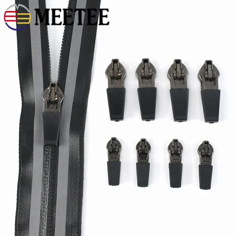 

10/20/50/100Pcs 3# 5# Zippers Sliders for Nylon Zipper Waterproof Reverse Installation Zips Pull Head Jacket Zip Sew Accessories