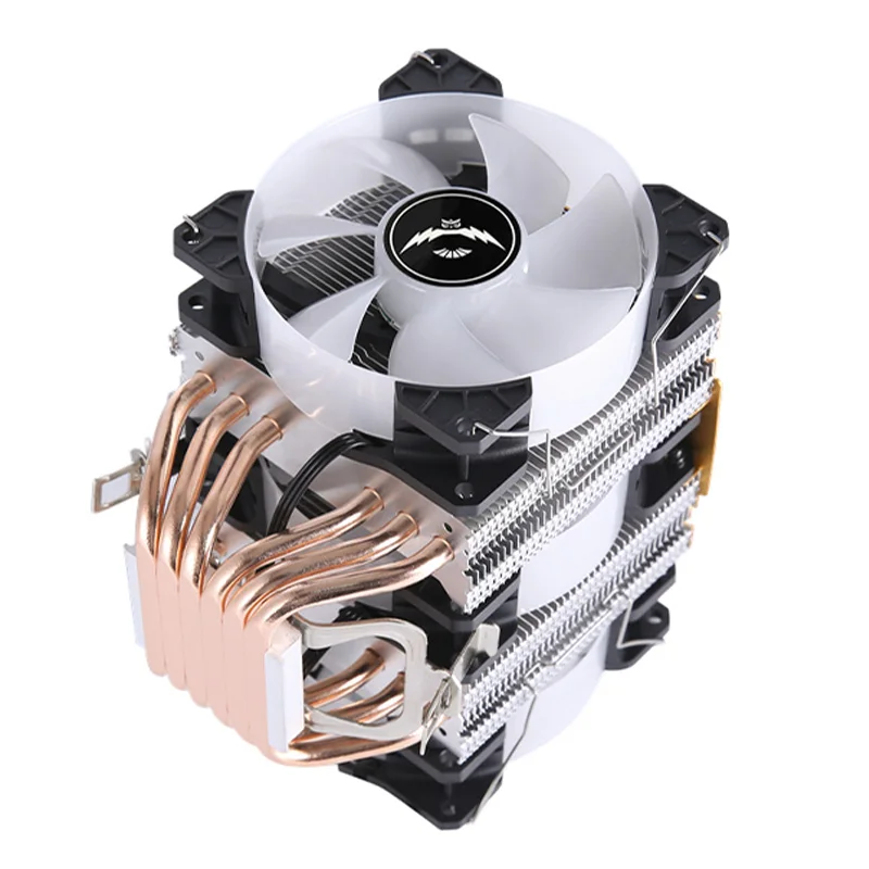 Colorful Lamp Compatible Xeon E5 X99 Twin Towers Cooler 4/6 Heat Pipe Air-Cooled CPU Fan for LGA2011 115x 1200 1700 1851 AM5 AM4 view 3