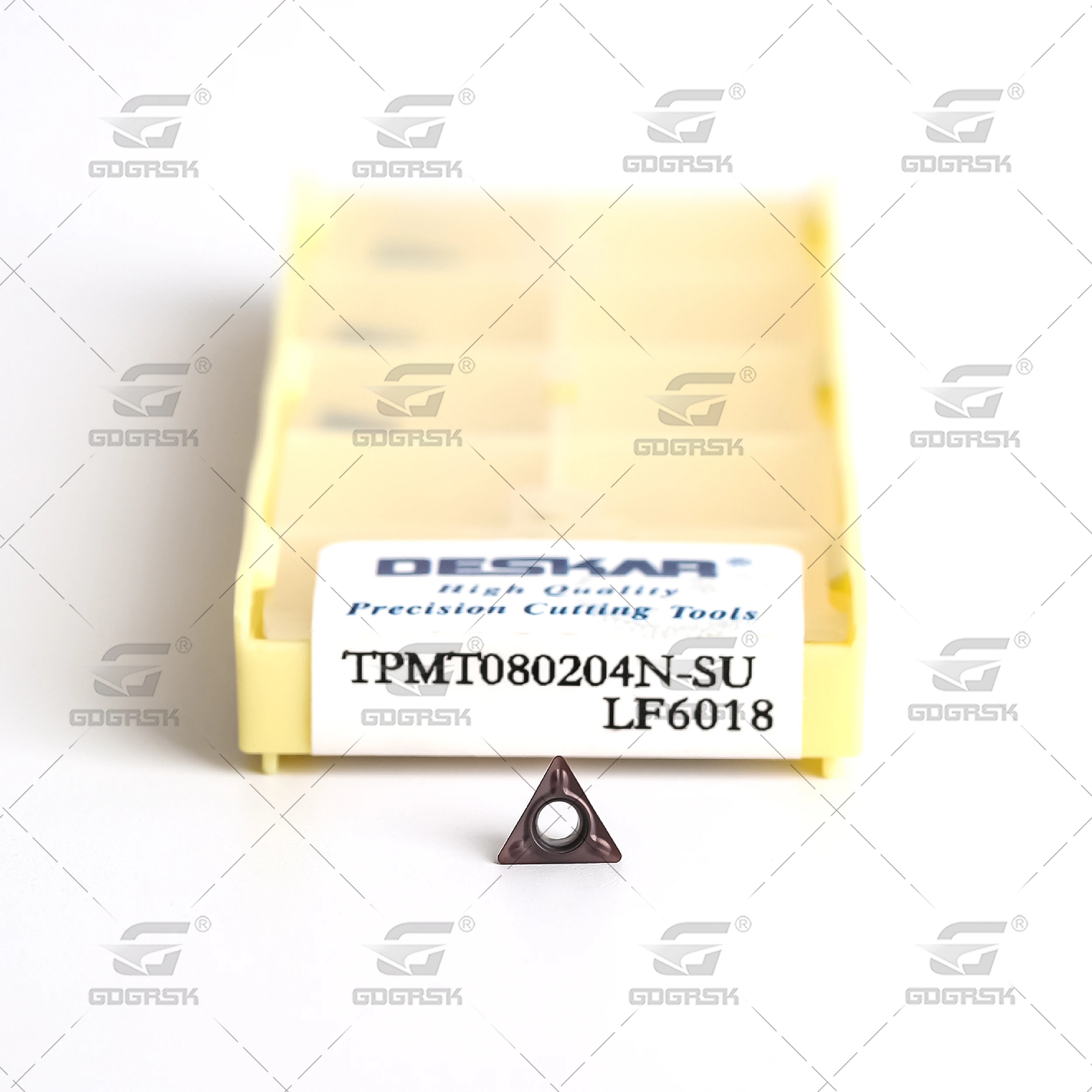 DESKAR-CNC Torno Carbide Inserções, Metal Torneamento Ferramentas, Processamento De Aço Inoxidável, Cortador Parte, TPMT080204N, SU LF6018
