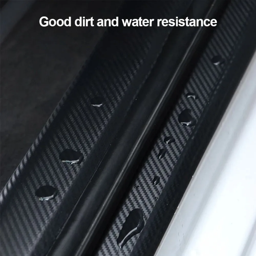 شريط نانو من ألياف الكربون ملصق سيارة ثلاثي الأبعاد ذاتية اللصق حماية متينة حامي مرآة الباب عتبة جسم السيارة #2