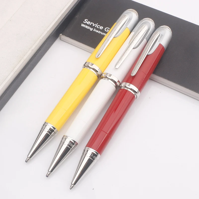 Luxury MB Enzo Ferra Ballpoint Rollerball Pen Novel Metal Red Black Resin Fountain Pen for Writing Office School Stationery Gift