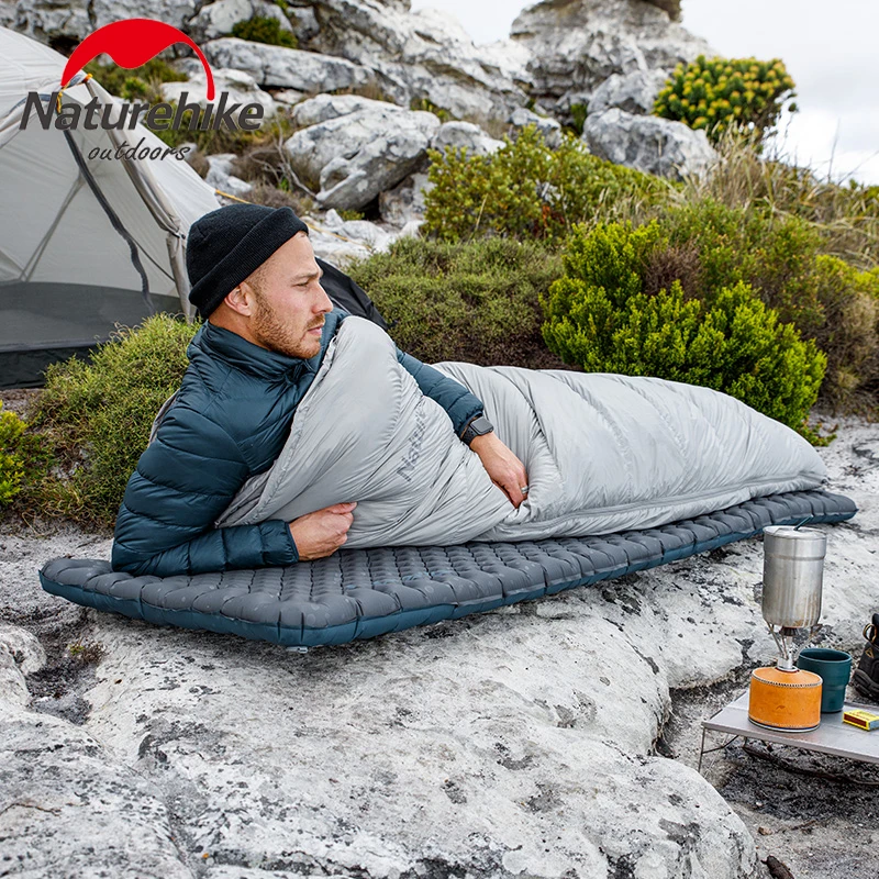 Naturehike esteira de acampamento inflável 3.5 r-valor ultraleve almofada de dormir 20d náilon tpu colchão de ar para caminhadas mochila