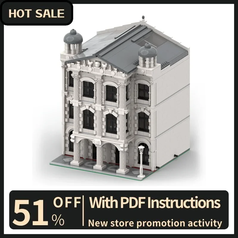 

New 3582Pcs City Hot Street View Moc Modular Grand Theatre Model Building Blocks Diy Creative Ideas Kids Toy Birthday Gift